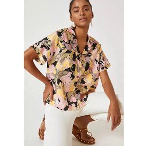 Maeve by Anthropologie Linen Blouse | Size Medium